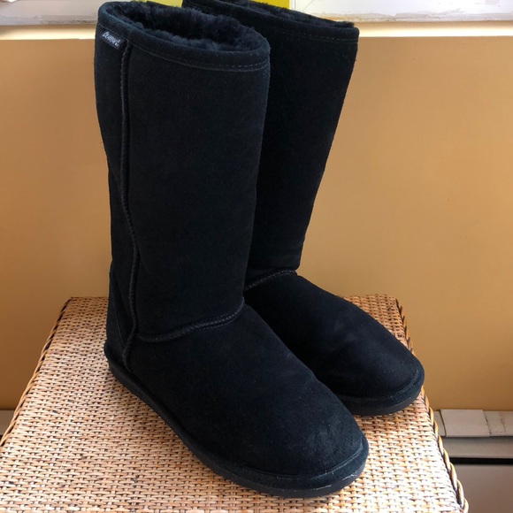bearpaw elle tall boots black